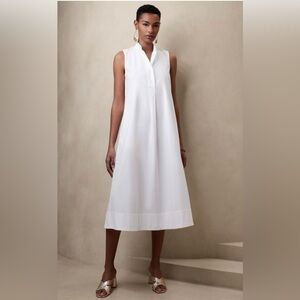 NWOT - Banana Republic Ravine Midi/Maxi Shirtdress | White | Size XL